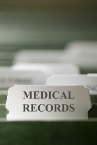 image of medical record file