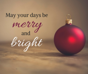 image may your days be merry and bright writing