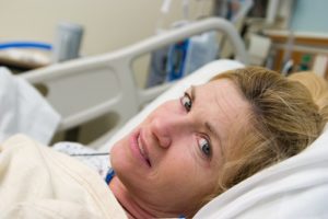 Image of woman in the hospital