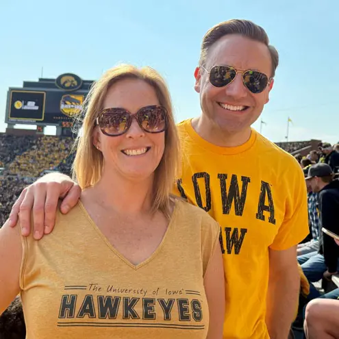 Tim Semelroth at a Hawkeye game
