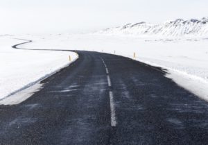 Image of snowy road